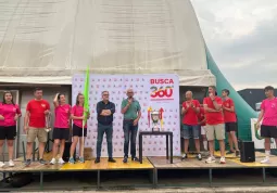 L'intervento del Sindaco Ezio Donadio durante le premiazioni